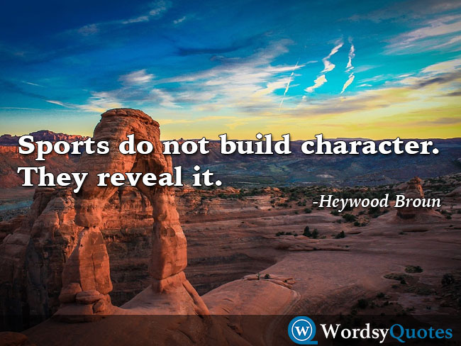 Heywood Broun sports quotes