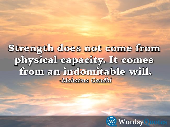 Mahatma Gandhi strength quotes