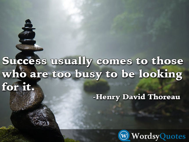 Henry David Thoreau success quotes