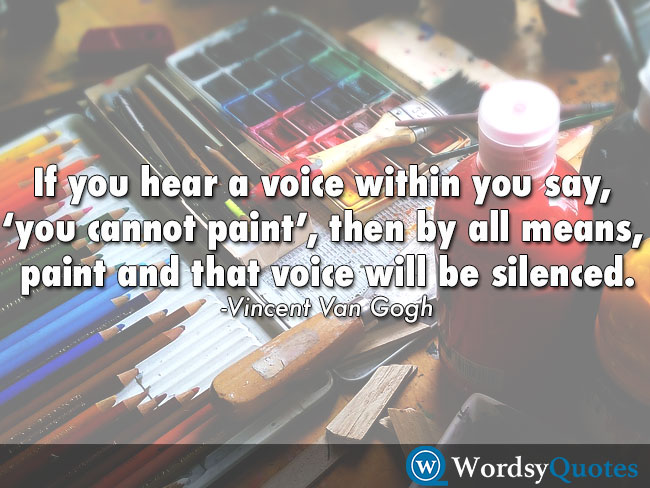 Vincent Van Gogh motivational quotes