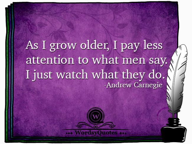 Andrew Carnegie - age quotes