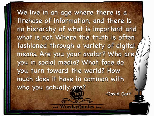 David Carr - age quotes
