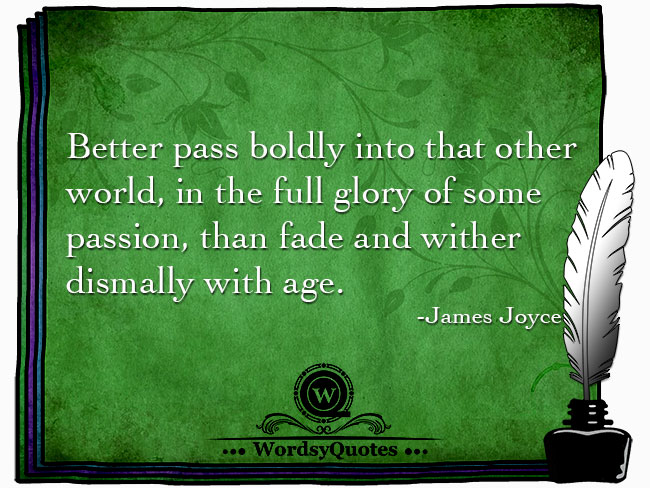 James Joyce - age quotes