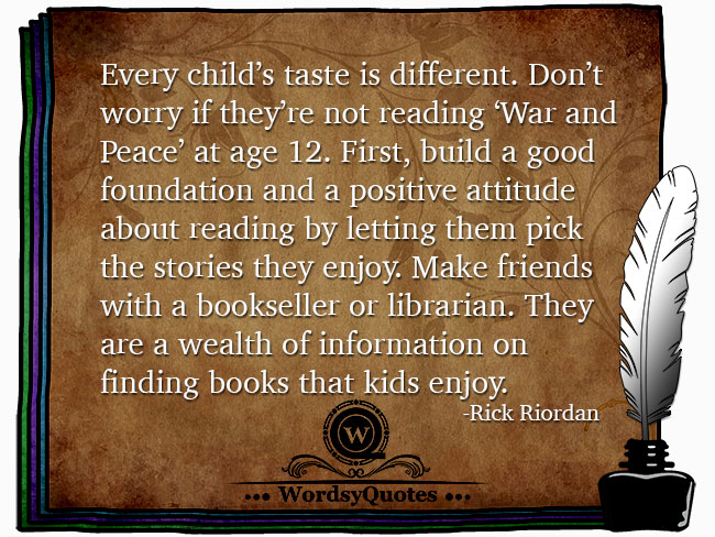 Rick Riordan - age quotes